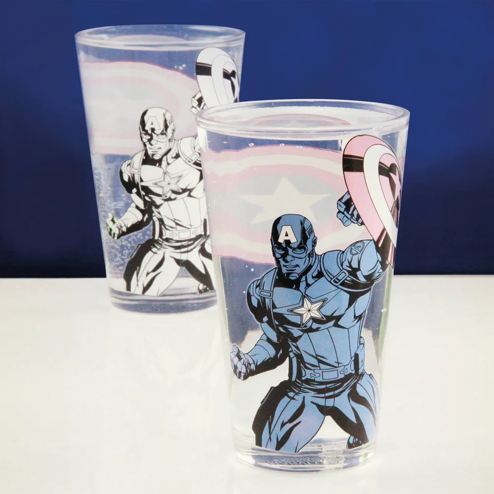 Marvel Captain America Colour Changing Glass Bild 1