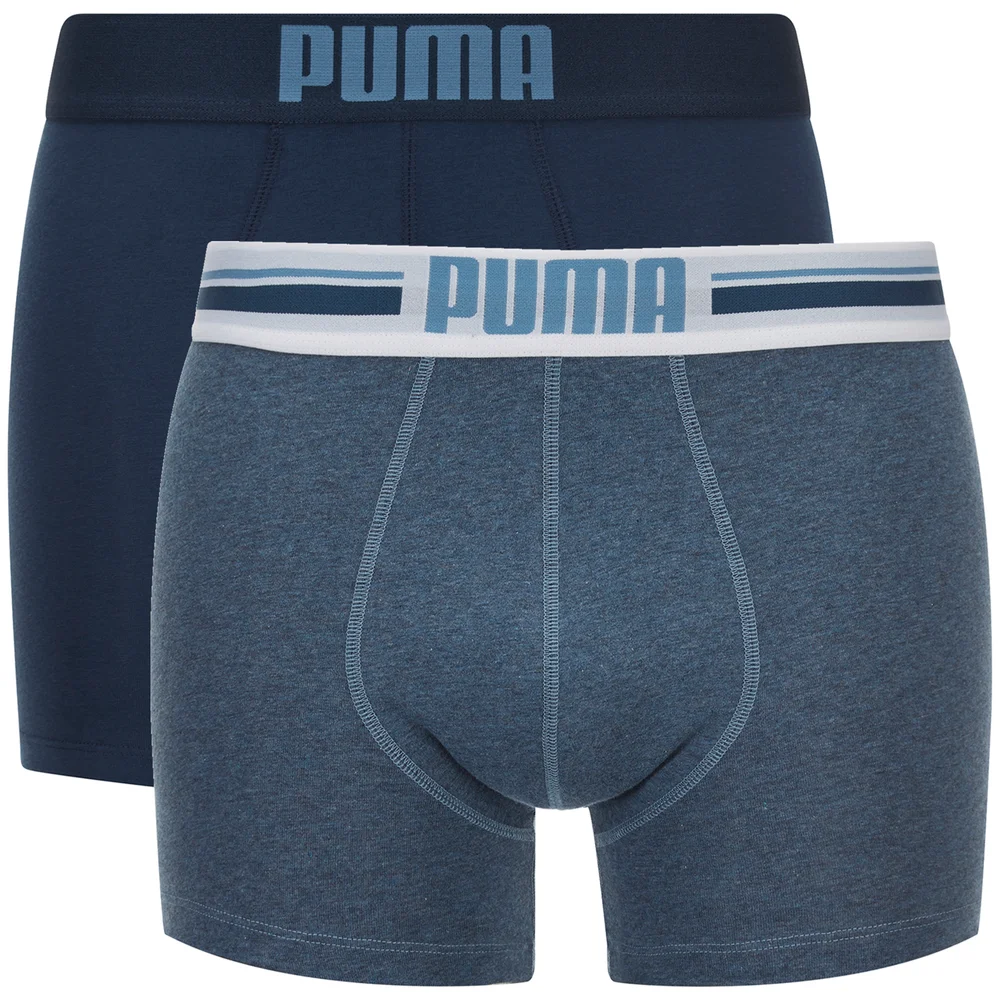 Puma Men's 2-Pack Placed Logo Boxers - Blue - S - Blau Bild 1
