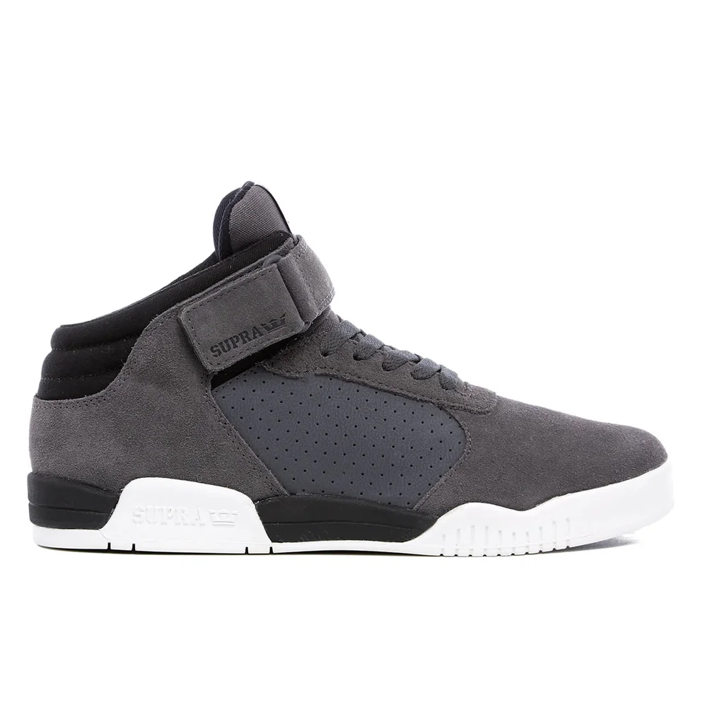 Supra Men's Ellington Strap Suede Trainers - Dark Grey - UK 7 - Grau Bild 1