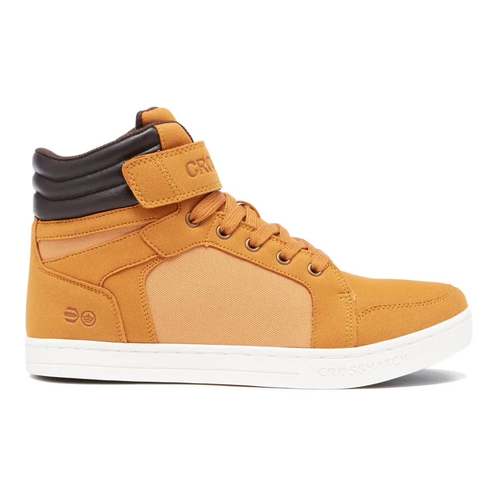Crosshatch Men's Ryders Mid Top Trainers - Cathay Spice - UK 7 - Braun Bild 1