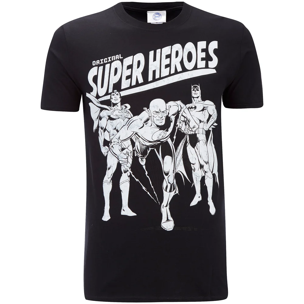 DC Comics Herren Original Superheroes T-Shirt - Schwarz - S - Schwarz Bild 1