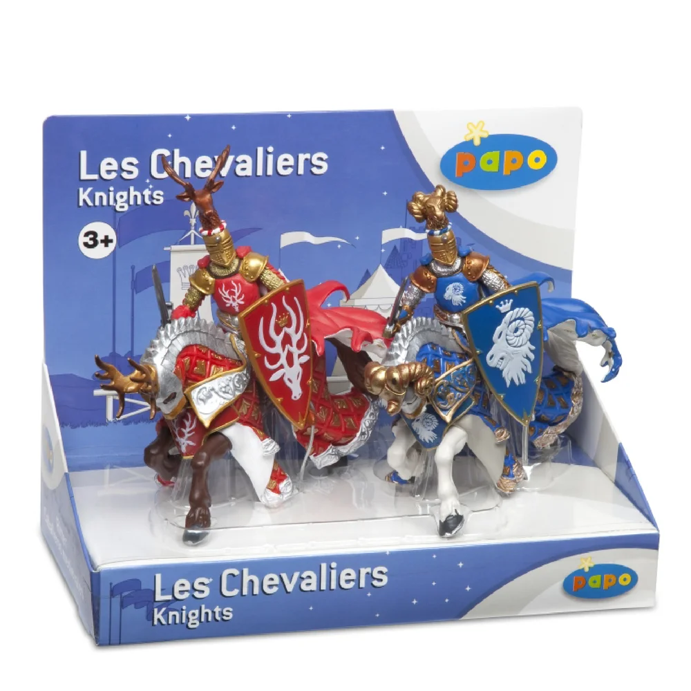 Papo Medieval Era: Display Box Weapons Knight Stag and Ram Bild 1