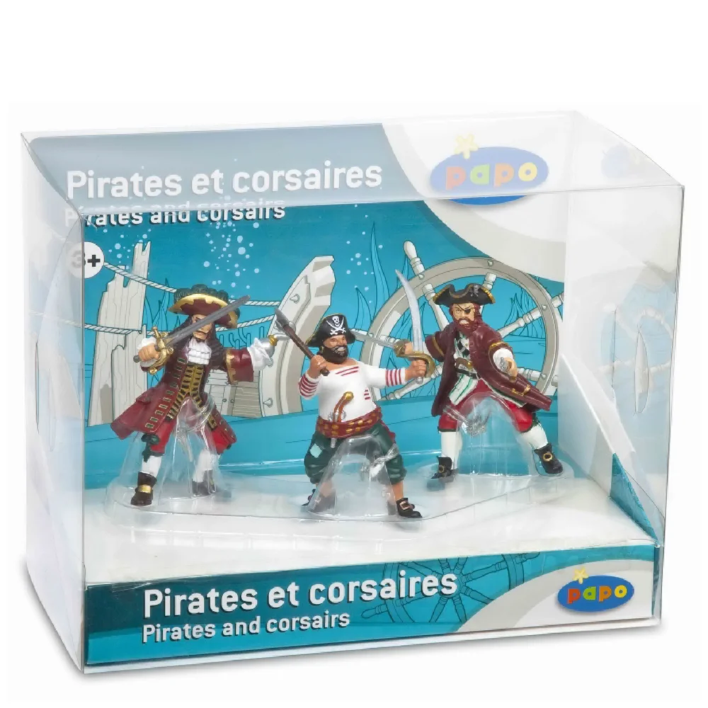 Papo Pirates and Corsairs: Display Box Pirates and Corsairs (3 Figurines) Bild 1