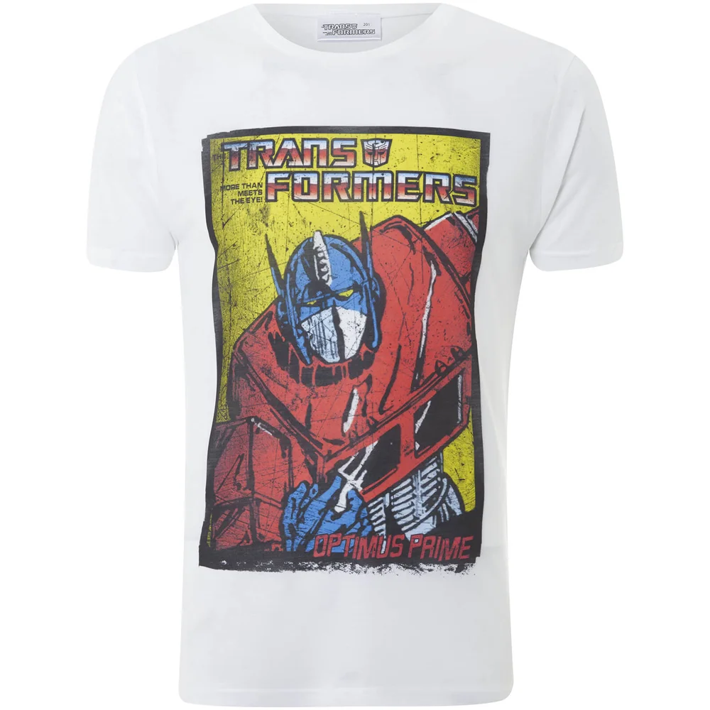 Transformers Men's Optimus Prime T-Shirt - Weiß - S - Weiß Bild 1