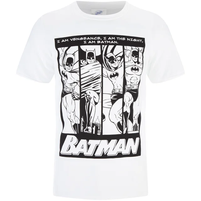 DC Comics Batman Herren I am Batman T-Shirt - Schwarz