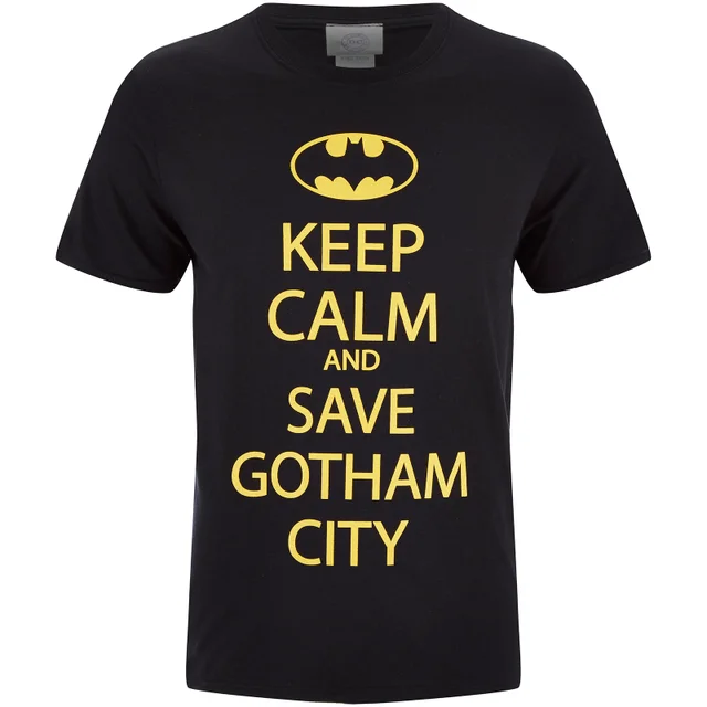 DC Comics Batman Men's Keep Calm T-Shirt - Schwarz