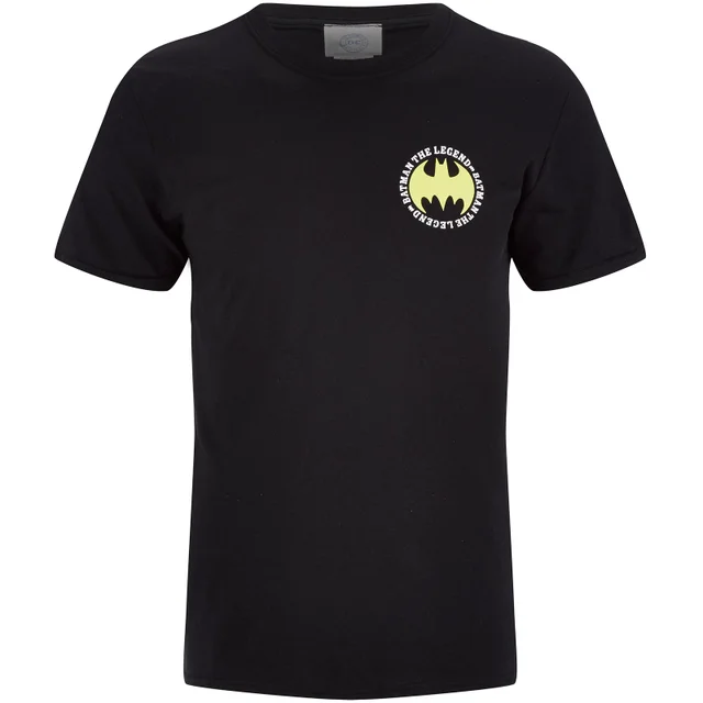 DC Comics Batman Men's The Legend Logo - Schwarz