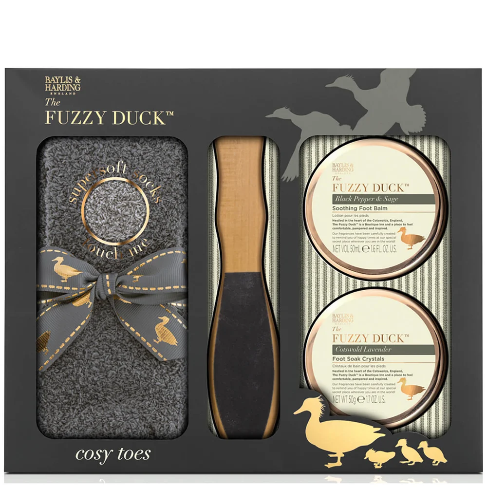 Baylis & Harding Fuzzy Duck Black Pepper & Sage 4 Piece Pedicure Gift Set Bild 1