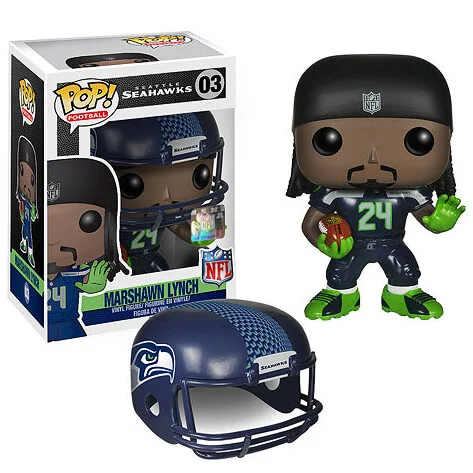 NFL Marshawn Lynch Wave 1 Pop! Vinyl Figur Bild 1