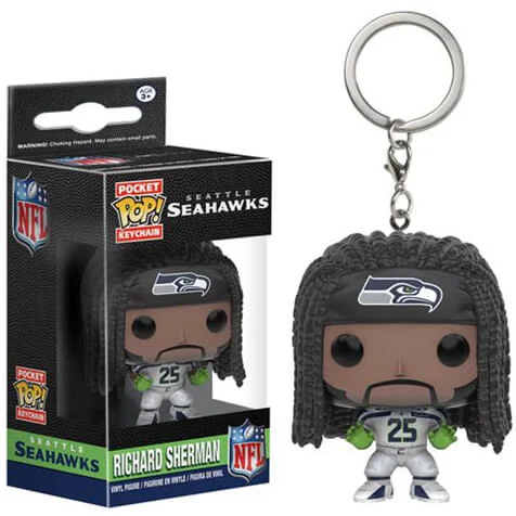 NFL Richard Sherman Pocket Pop! Vinyl Key Chain Bild 1