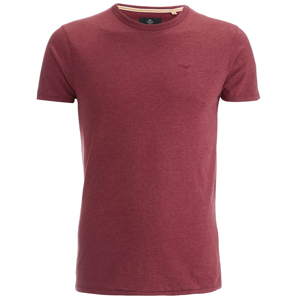 Threadbare Men's William T-Shirt - Burgundy Marl - S - Bordeauxrot Bild 1