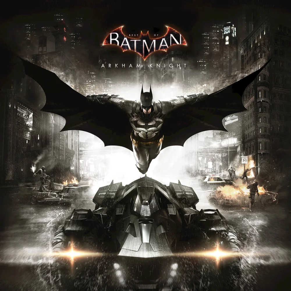 Best of Batman: Arkham Knight - The Original Motion Picture Soundtrack (1LP) - Zavvi Exclusive Limited Edition Black & Silver Splatter Vinyl Bild 1
