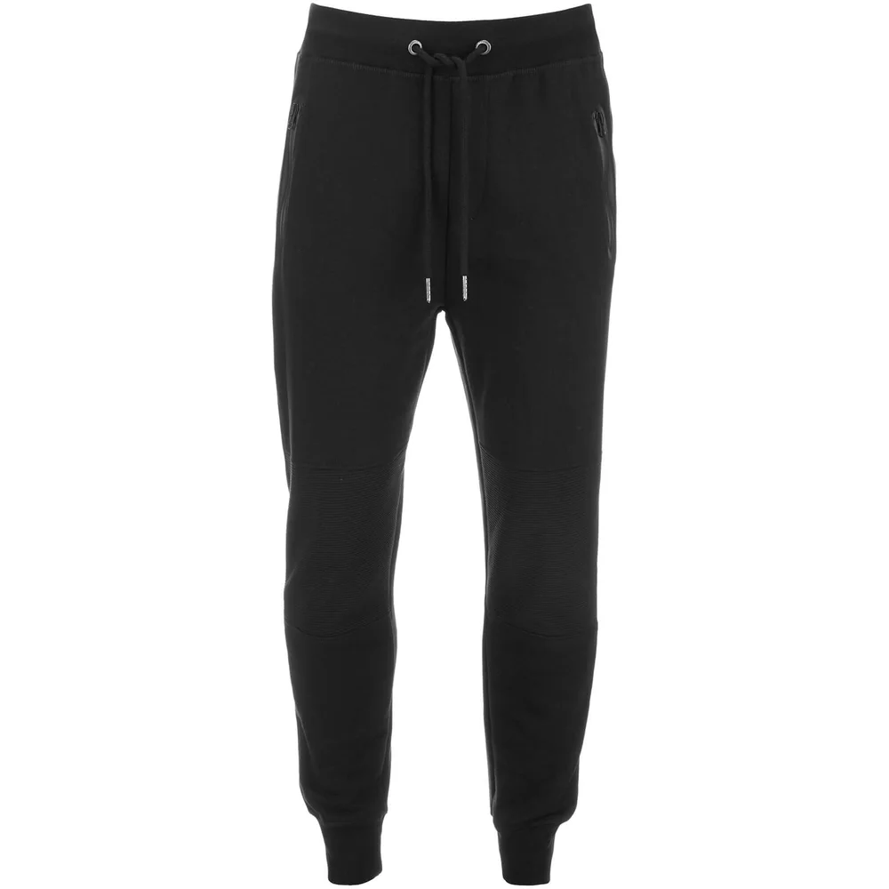 Threadbare Men's Mersey Sweatpants - Black - S - Schwarz Bild 1