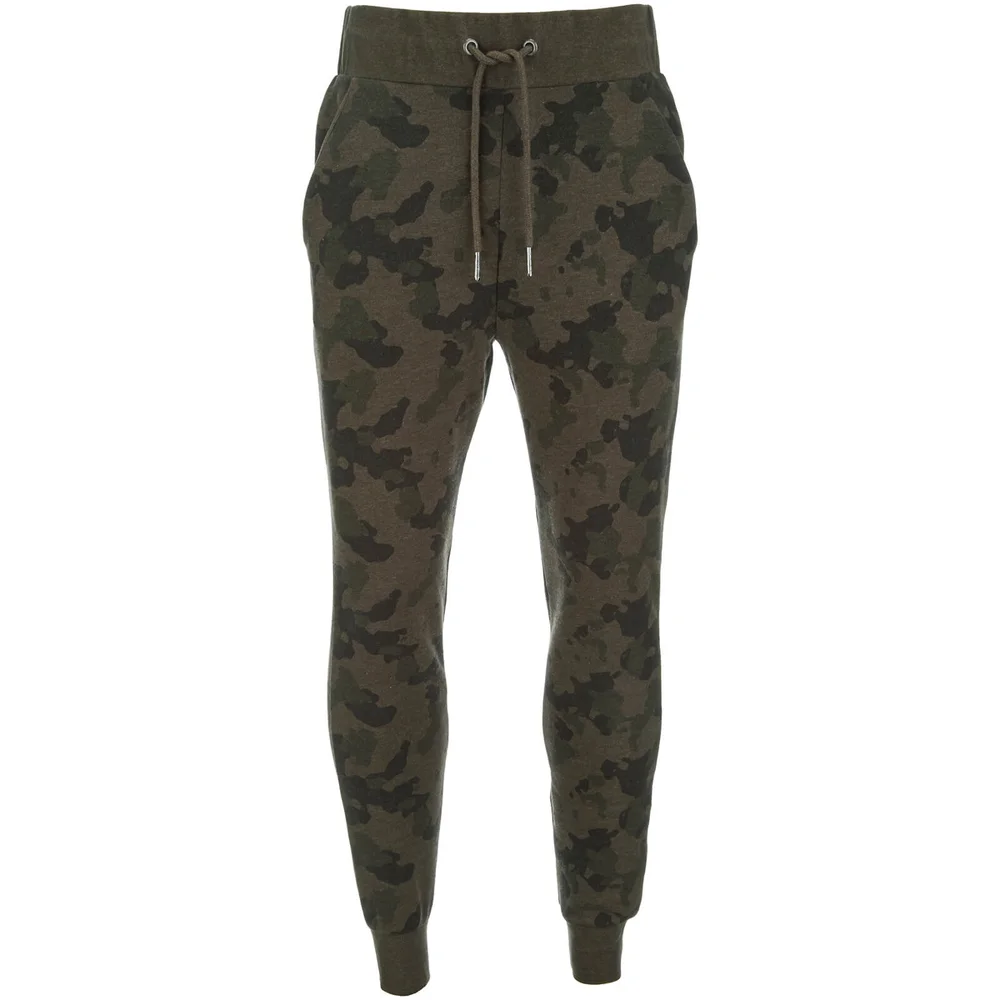 Threadbare Men's Felton Camo Sweatpants - Khaki - S - Grün Bild 1