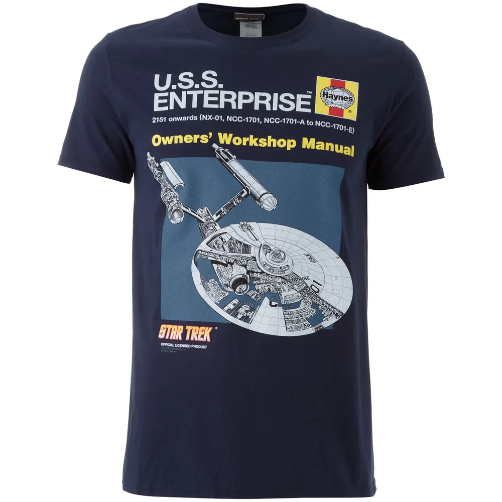 Star Trek Men's Original Enterprise T-Shirt - Schwarz - S - Schwarz Bild 1