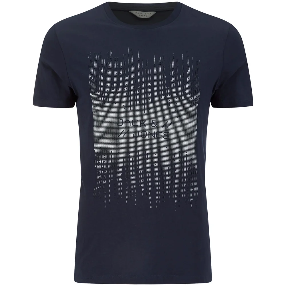 Jack & Jones Men's Core Valentino 3D Print T-Shirt - Navy Blazer - S - Blau Bild 1
