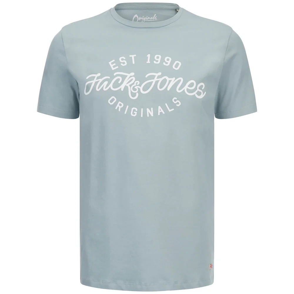 Jack & Jones Originals Men's Finish T-Shirt - Stone Blue - S - Blau Bild 1