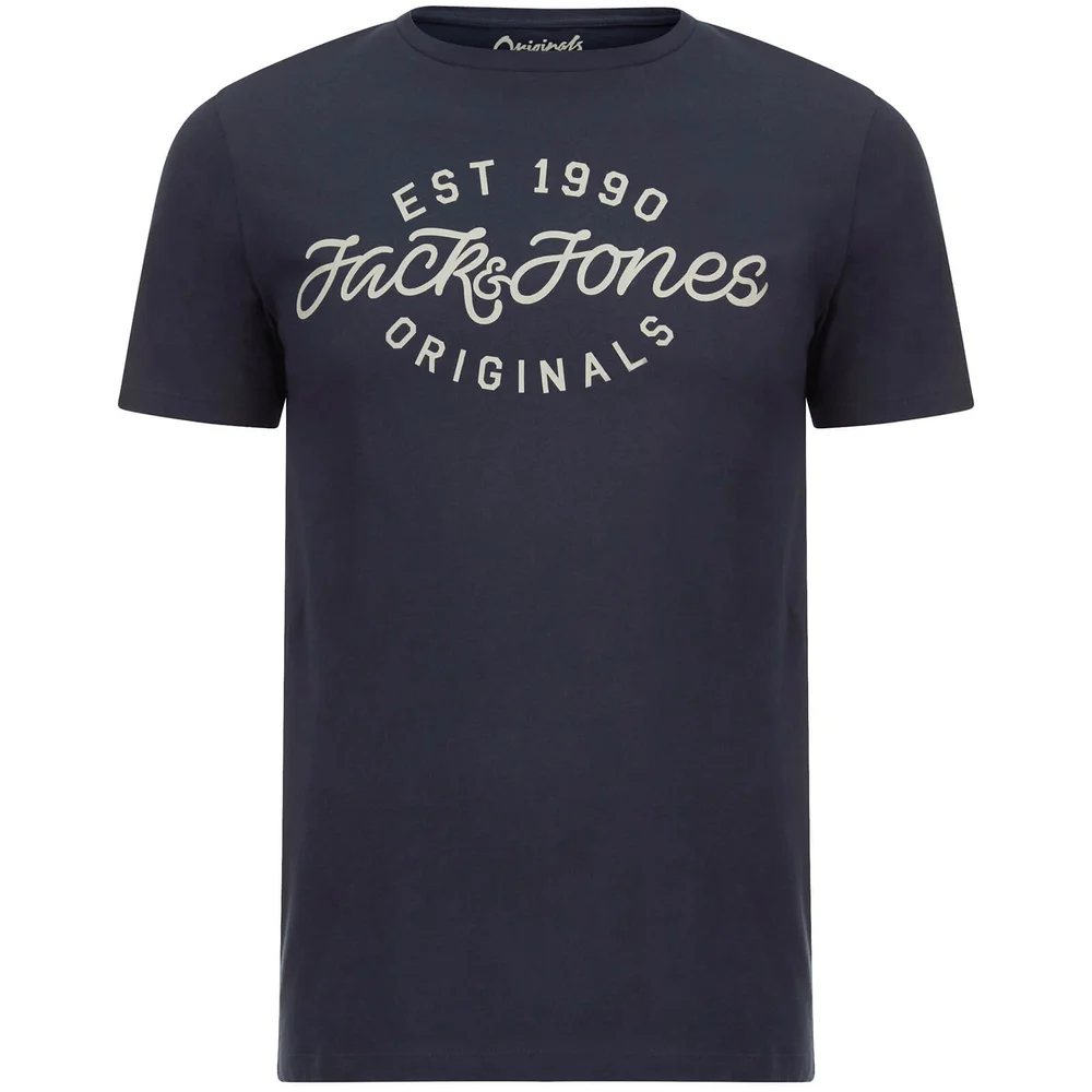 Jack & Jones Originals Men's Finish T-Shirt - Total Eclipse - S - Blau Bild 1
