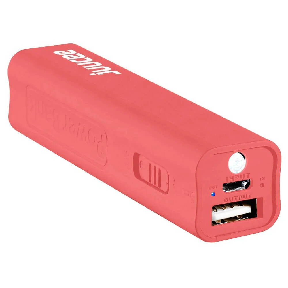 Bitmore® Juucee™ 2600 Power Bank with Torch - Pink Bild 1