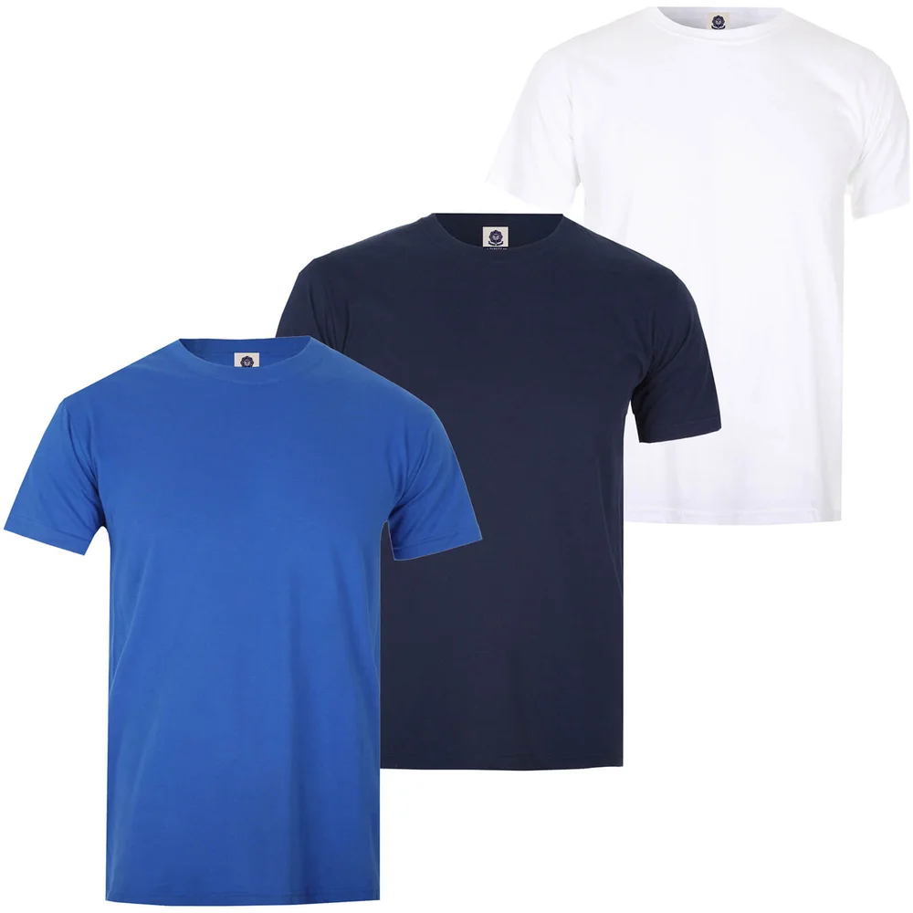 Varsity Team Players Men's T-Shirt 3 Pack - Royal/Navy/White - S Bild 1
