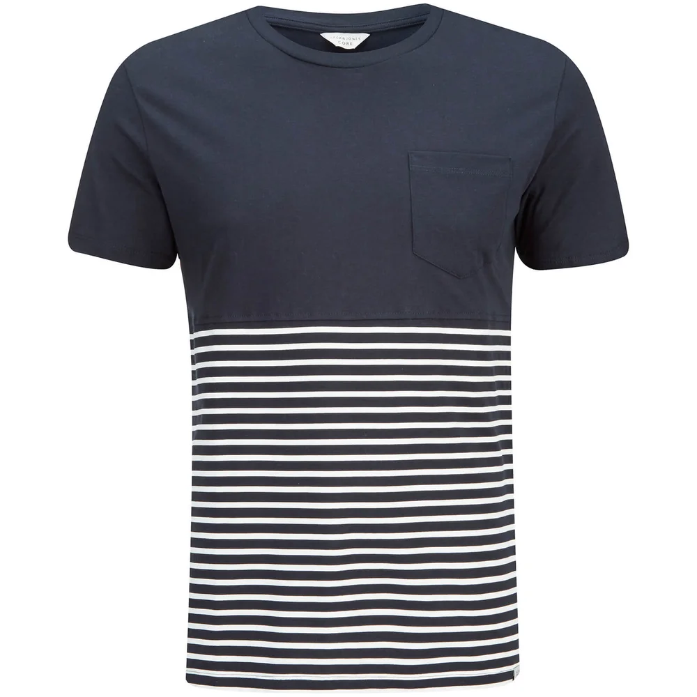 Jack & Jones Men's Core Wise T-Shirt - Navy Blazer - S - Schwarz Bild 1