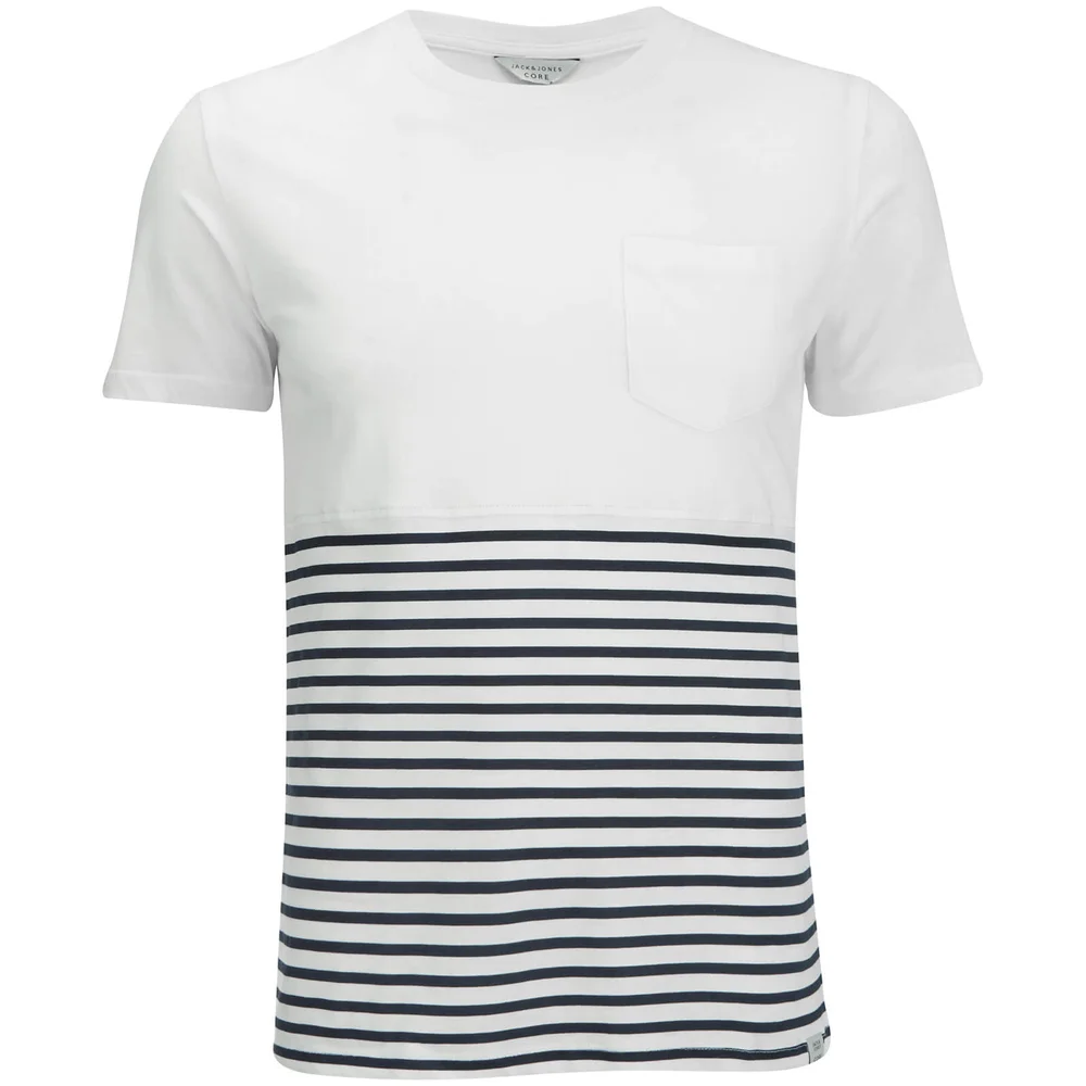 Jack & Jones Men's Core Wise T-Shirt - White - S - Weiß Bild 1