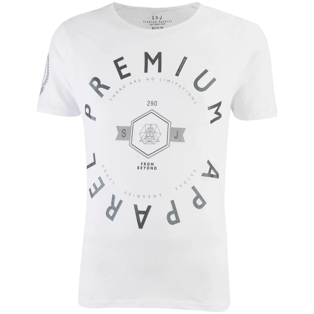 Smith & Jones Men's Kinetic Crew Neck T-Shirt - White - S - Weiß Bild 1