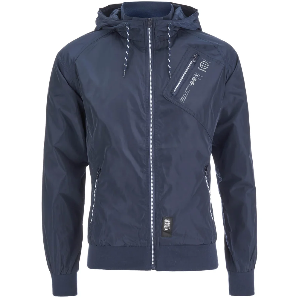 Crosshatch Herren Flexon Zip Through Hoody - Iris Navy - S - Blau Bild 1