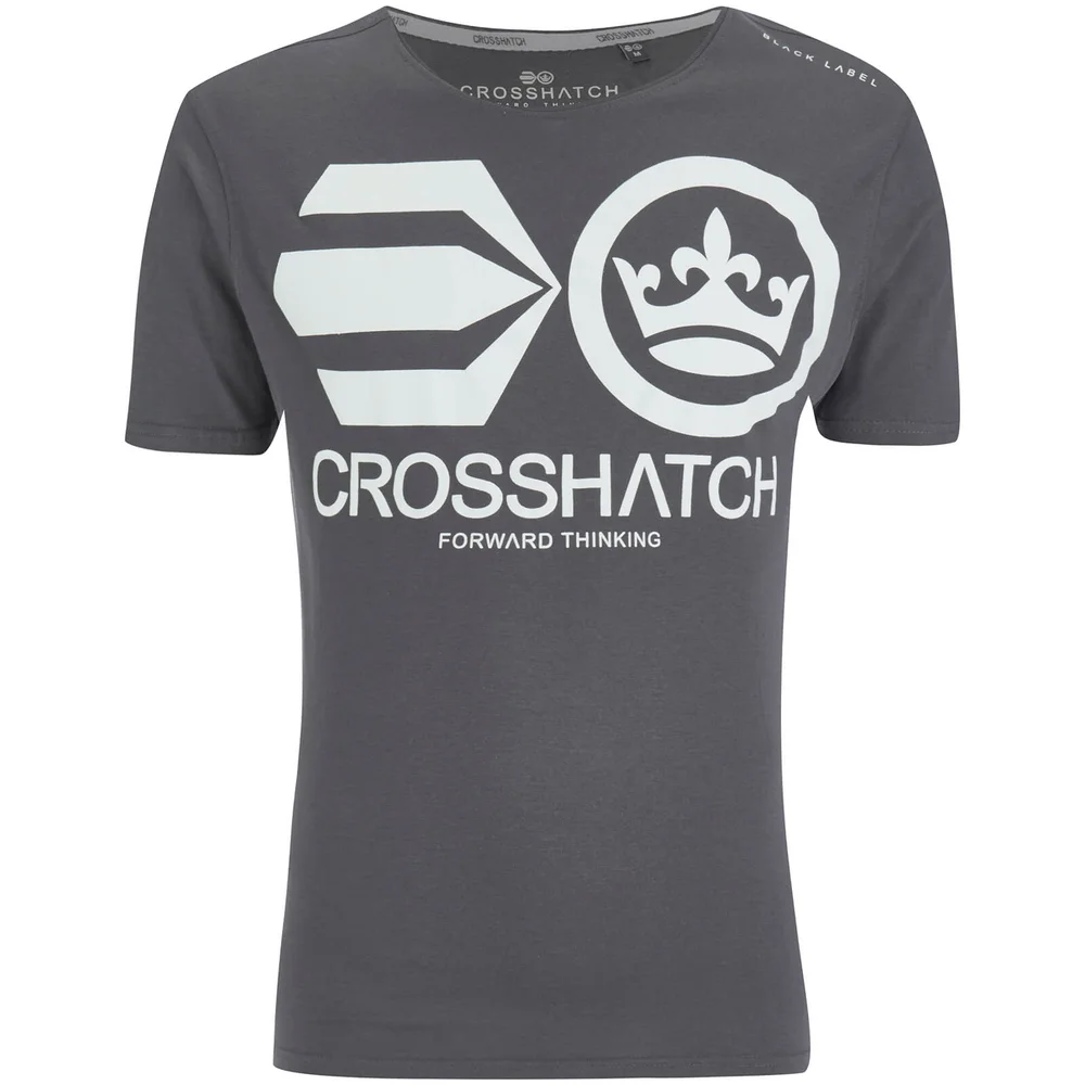 Crosshatch Herren Jomei T-Shirt - Magnet - S - Grau Bild 1