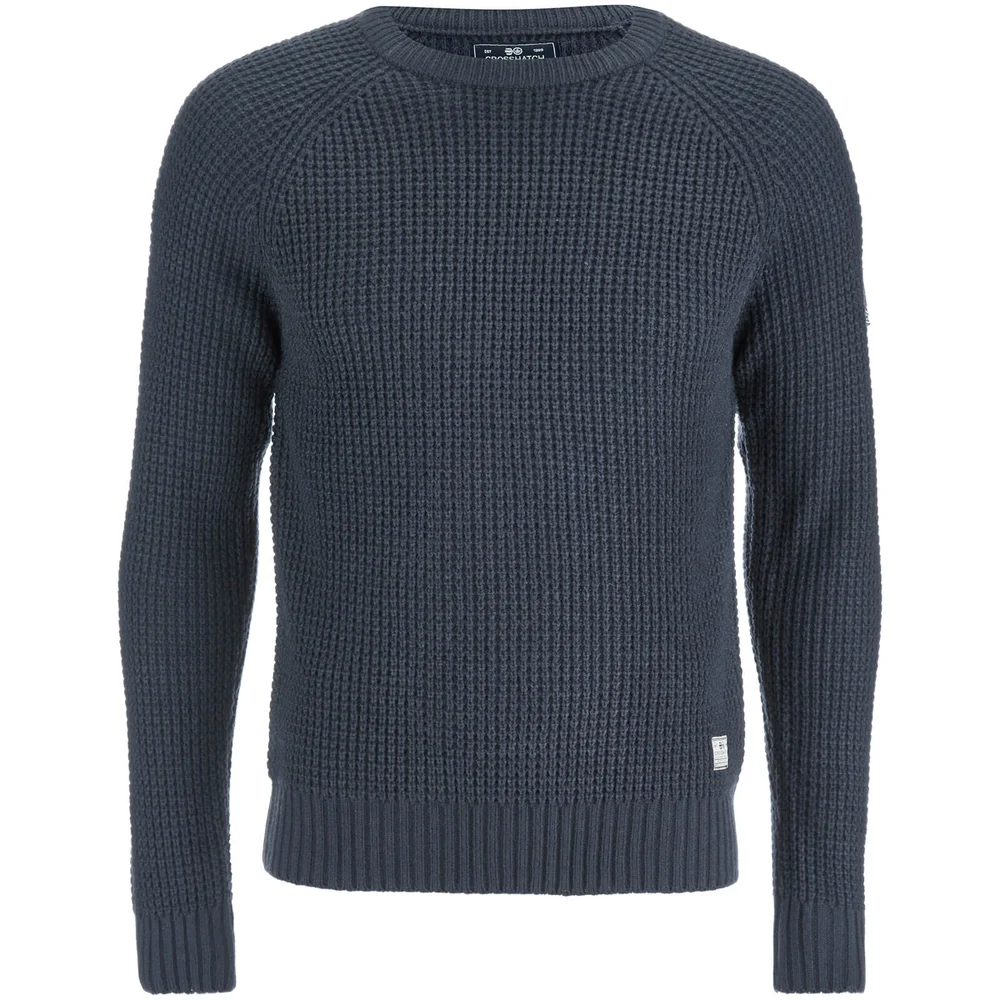Crosshatch Herren General Jumper - Parisian Night Navy - S - Blau Bild 1