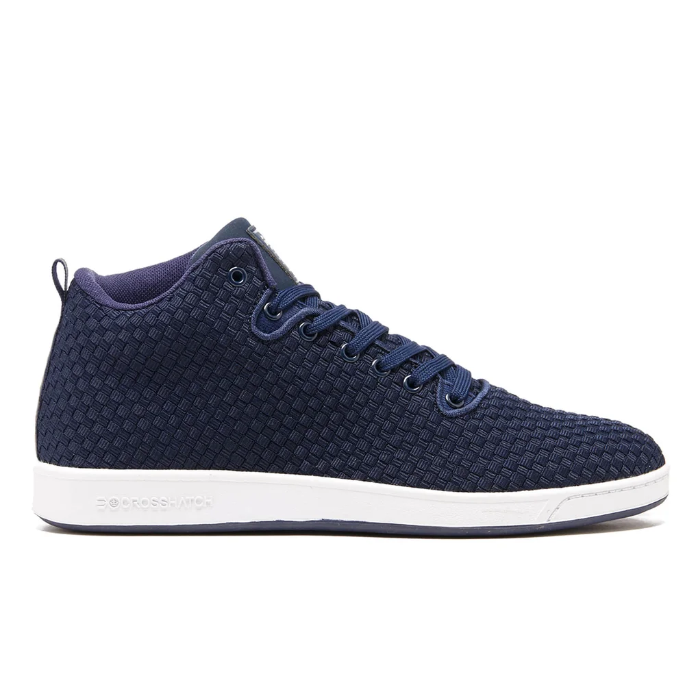 Crosshatch Herren Blythe Mid Top Trainers - Navy Blazer - UK 7 - Marineblau Bild 1