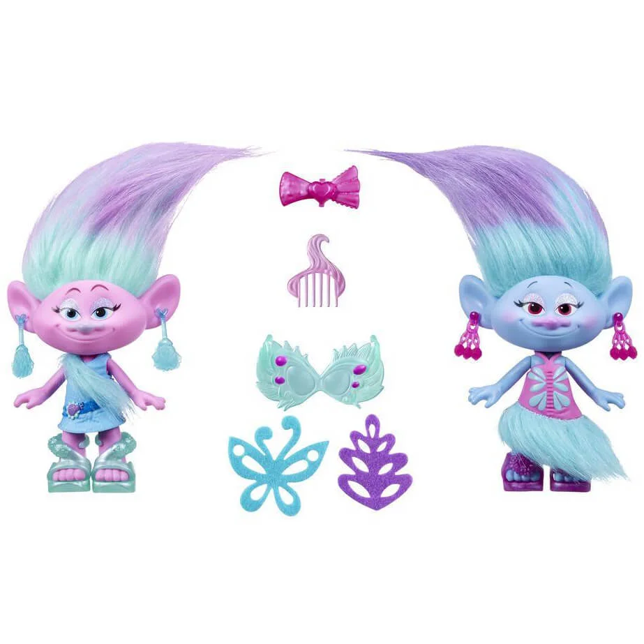 Trolls Satin and Chennille's Style Twins Dolls Bild 1