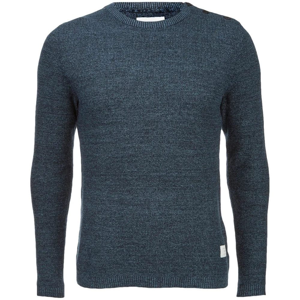 Jack & Jones Core Men's Octavio Textured Jumper - Sky Captain - S - Blau Bild 1
