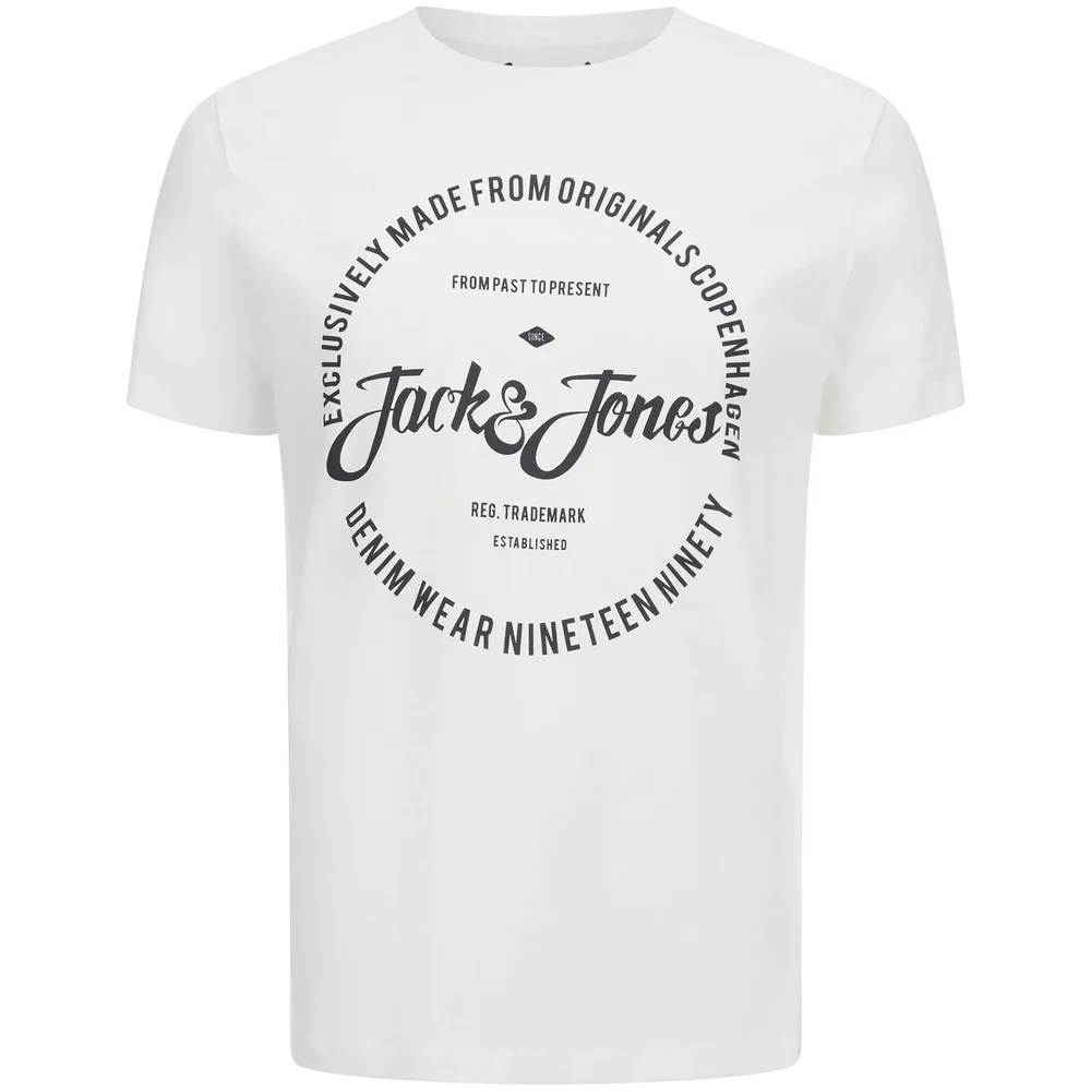 Jack & Jones Originals Men's Raffa T-Shirt - White - S - Weiß Bild 1