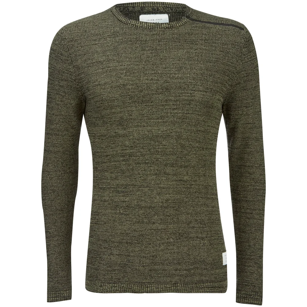 Jack & Jones Core Men's Octavio Textured Jumper - Deep Green - S - Grün Bild 1
