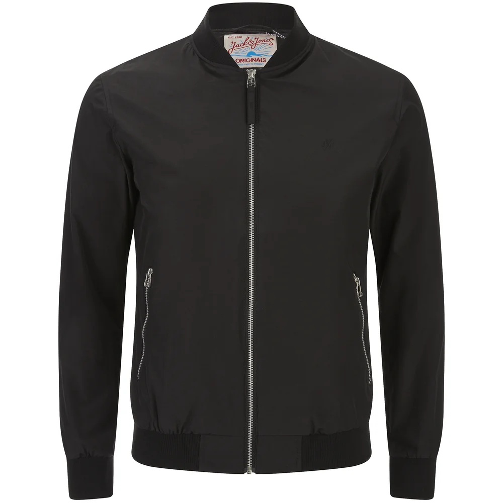 Jack & Jones Originals Men's Pacific Bomber Jacket - Black - S - Schwarz Bild 1