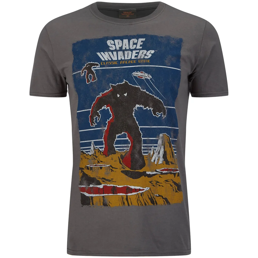 Atari Herren Space Invaders Game T-Shirt - Schwarz - S - Grau Bild 1