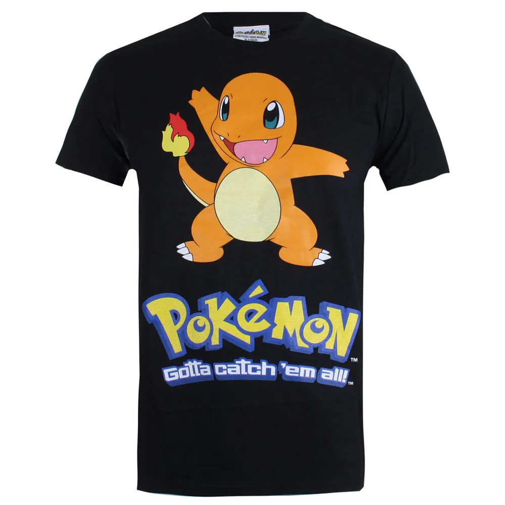 Pokemon Men's Charmander T-Shirt - Schwarz - M Bild 1