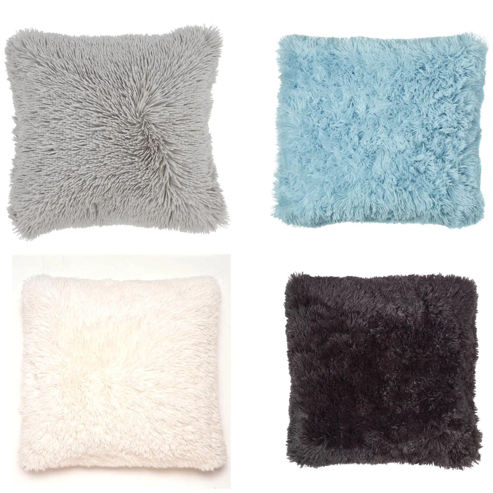 Catherine Lansfield Cuddly Cushion Cover (45cm x 45cm) - Cream Bild 1