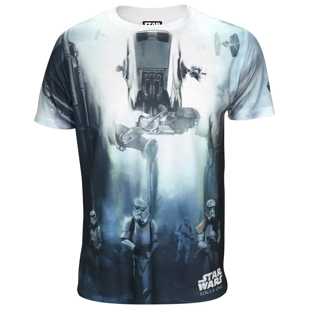Star Wars: Rogue One Männer Storm Trooper Battle T-Shirt - Weiß - S - Weiß Bild 1