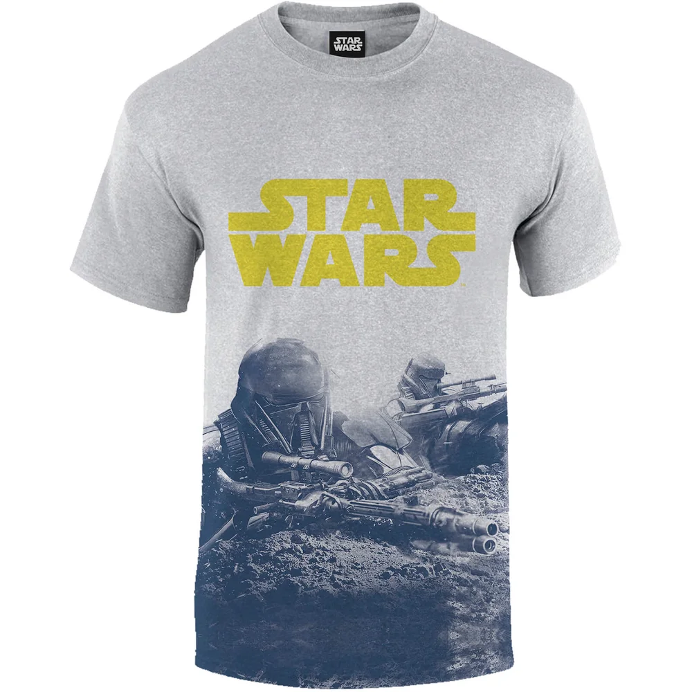 Star Wars: Rogue One Männer Blue Death Trooper Print T-Shirt - Grau - S - Grau Bild 1