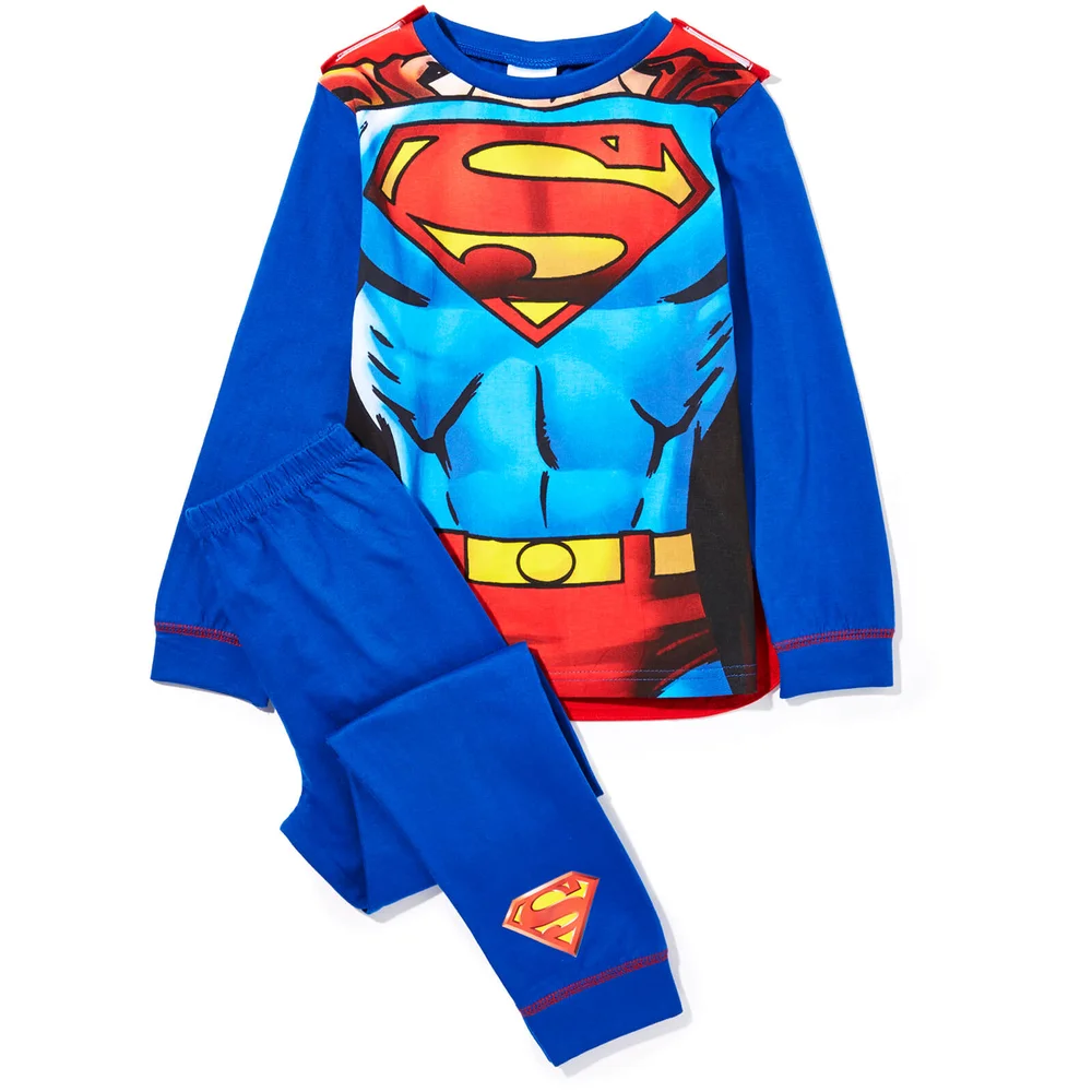 DC Boys' Superman Novelty Cape Pyjamas - Blue - 2-3 years - Blau Bild 1