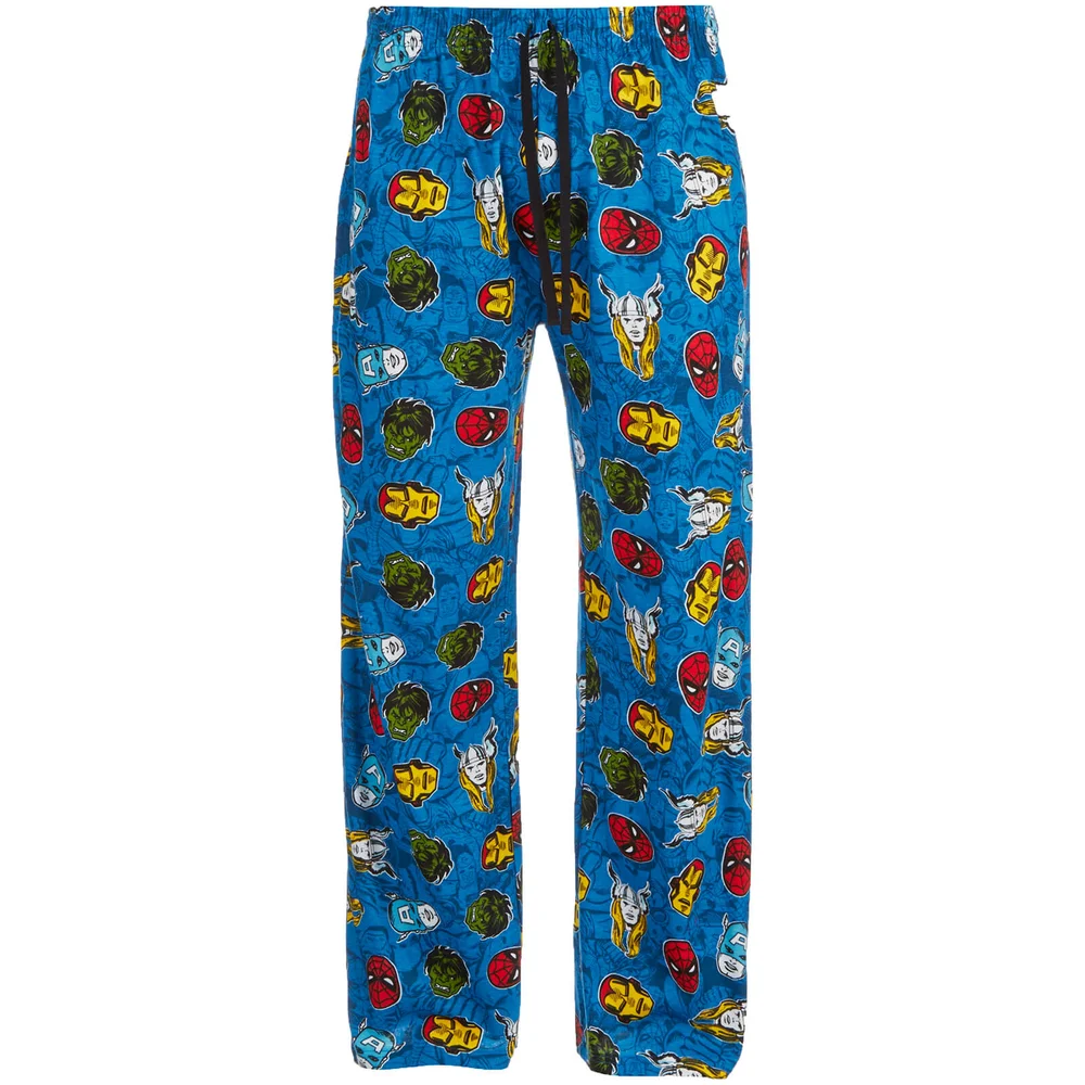 Marvel Comics Men's Avengers Lounge Pants - Blue - S - Blau Bild 1