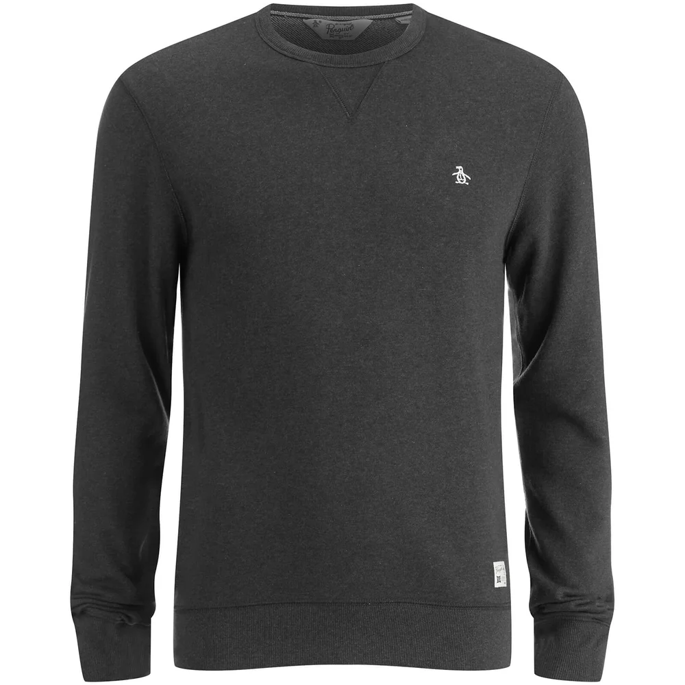 Original Penguin Men's Crew Neck Sweatshirt - True Black - S - Schwarz Bild 1