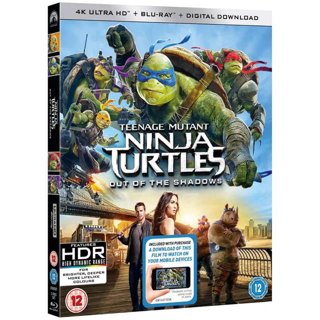 Teenage Mutant Ninja Turtles: Out Of The Shadows - 4K Ultra HD