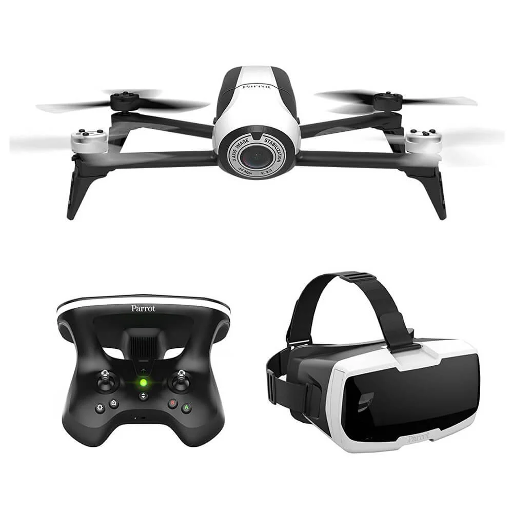 Parrot Bebop 2 Quadcopter Drone with Skycontroller 2 and Cockpit FPV Glasses Bild 1