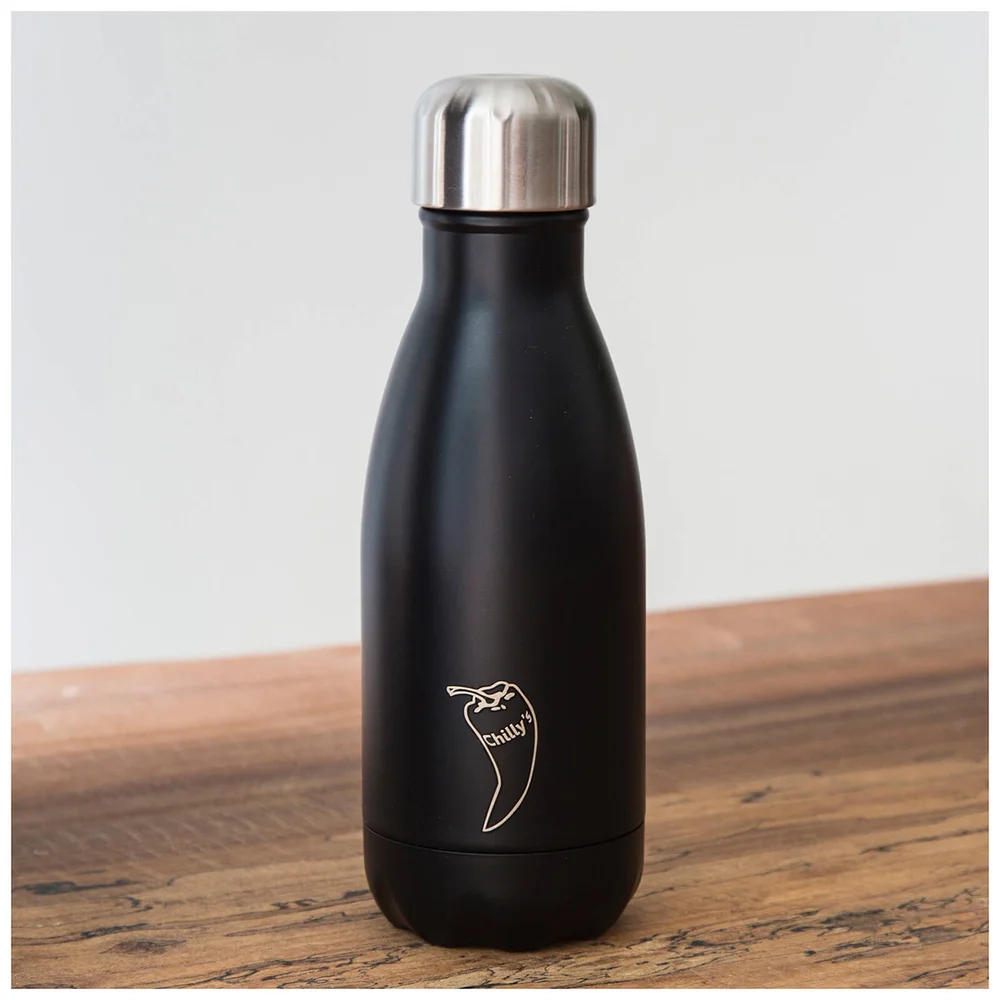 Chilly's Bottles 260ml - Matte Black Bild 1