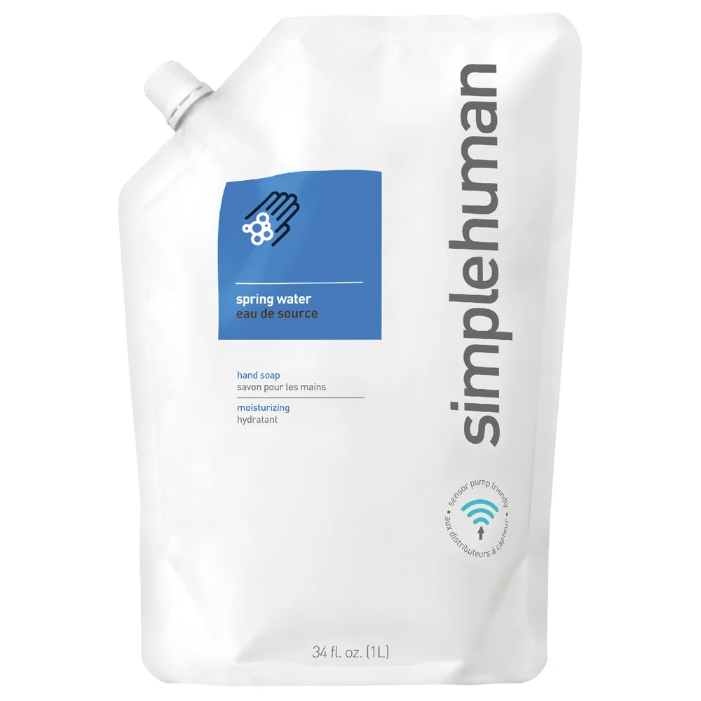 simplehuman Liquid Hand Soap Refill Pouch - Spring Water 1L Bild 1