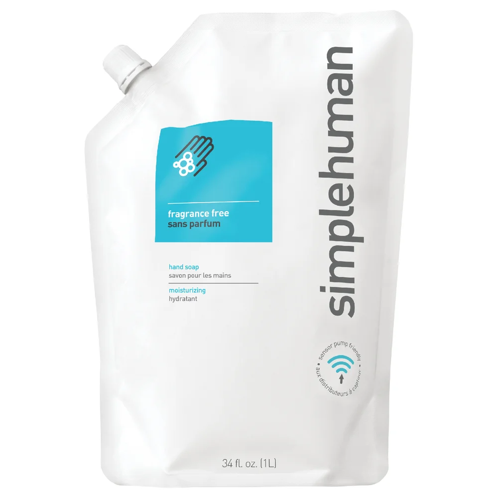 simplehuman Liquid Hand Soap Refill Pouch - Fragrance Free 1L Bild 1