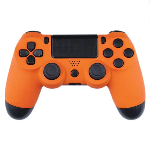 Playstation 4 Custom Controller - Orange Velvet & Black Bild 1